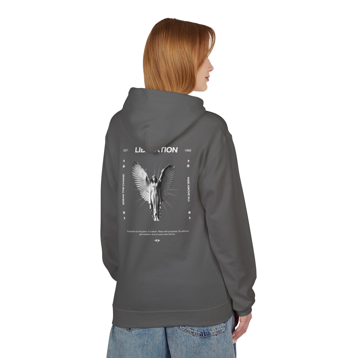 Angel Breaking Free Oversized Hoodie - LIBERATION | ASCENSION