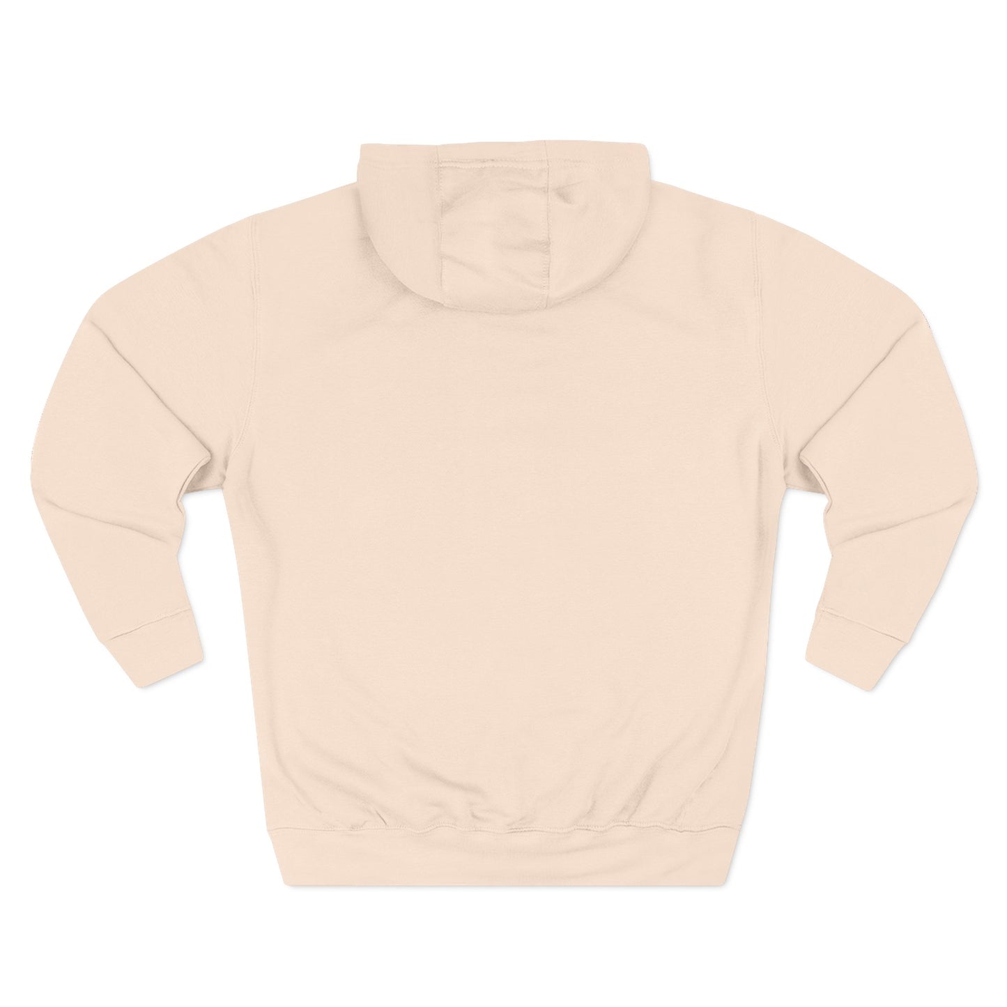 Beige hoodie on a white background
