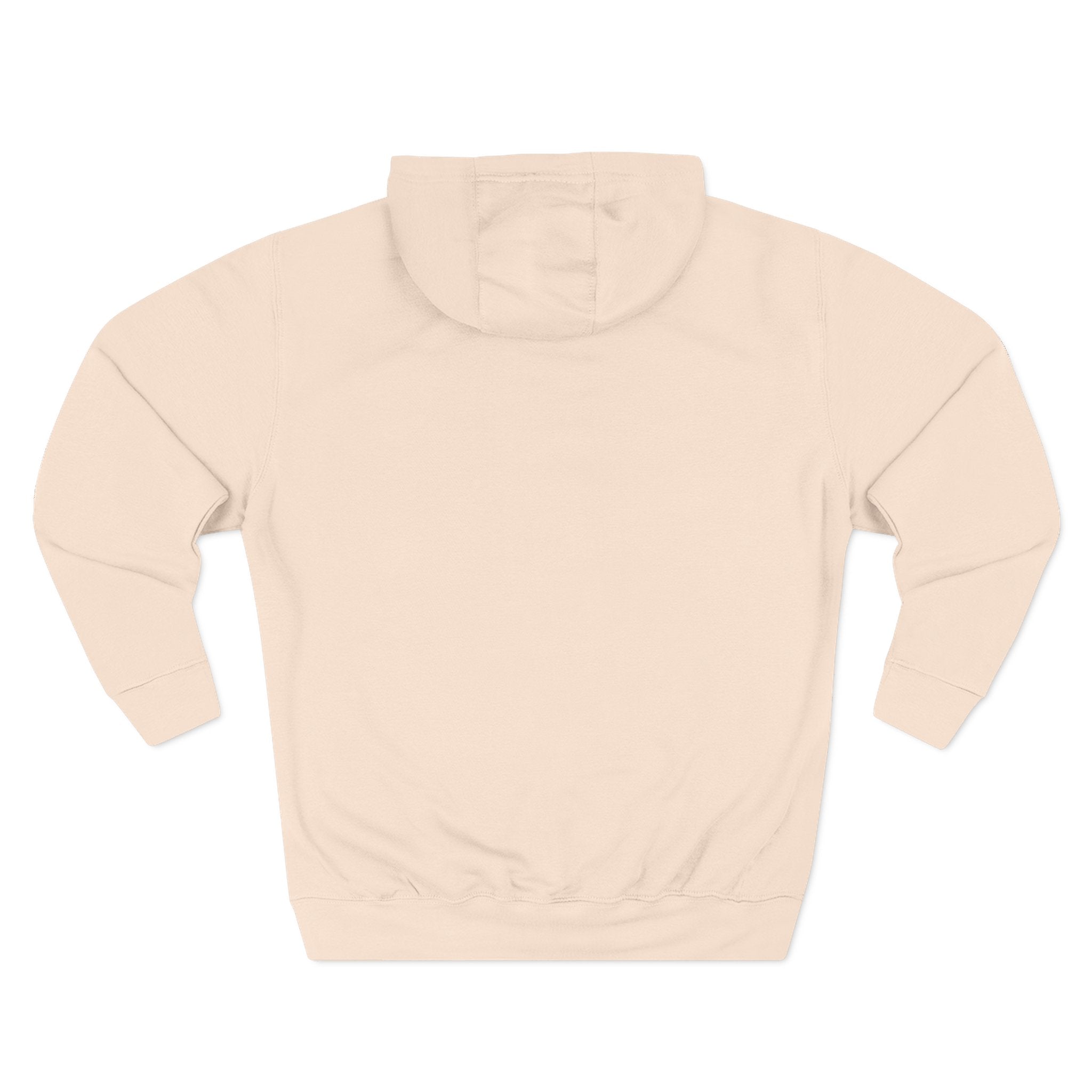Beige hoodie on a white background