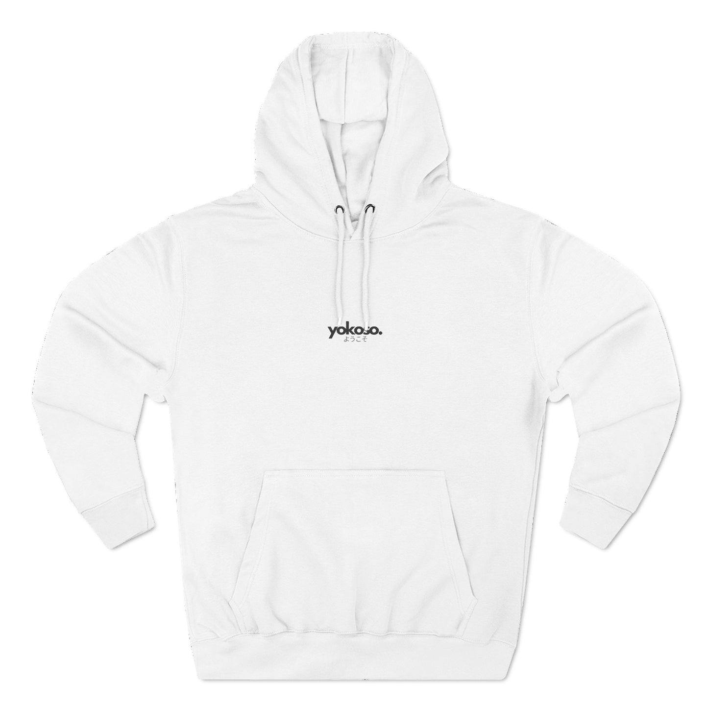 White hoodie with 'Yokozuna' logo on a white background