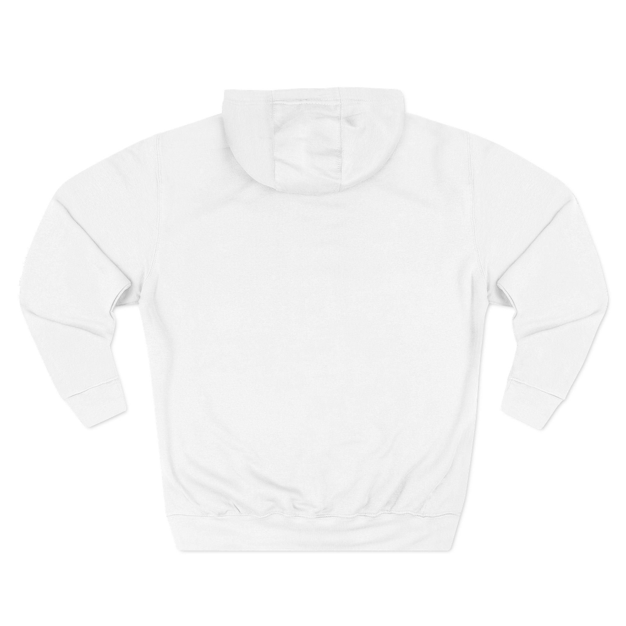 White hoodie on a white background
