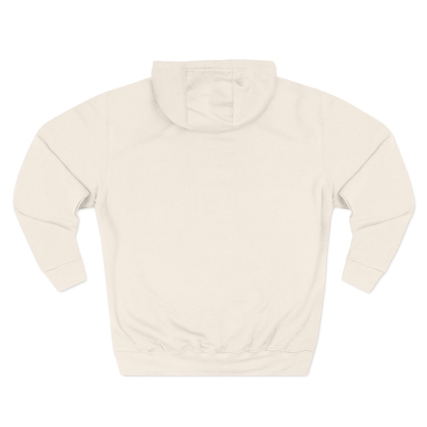 Beige hoodie on a white background