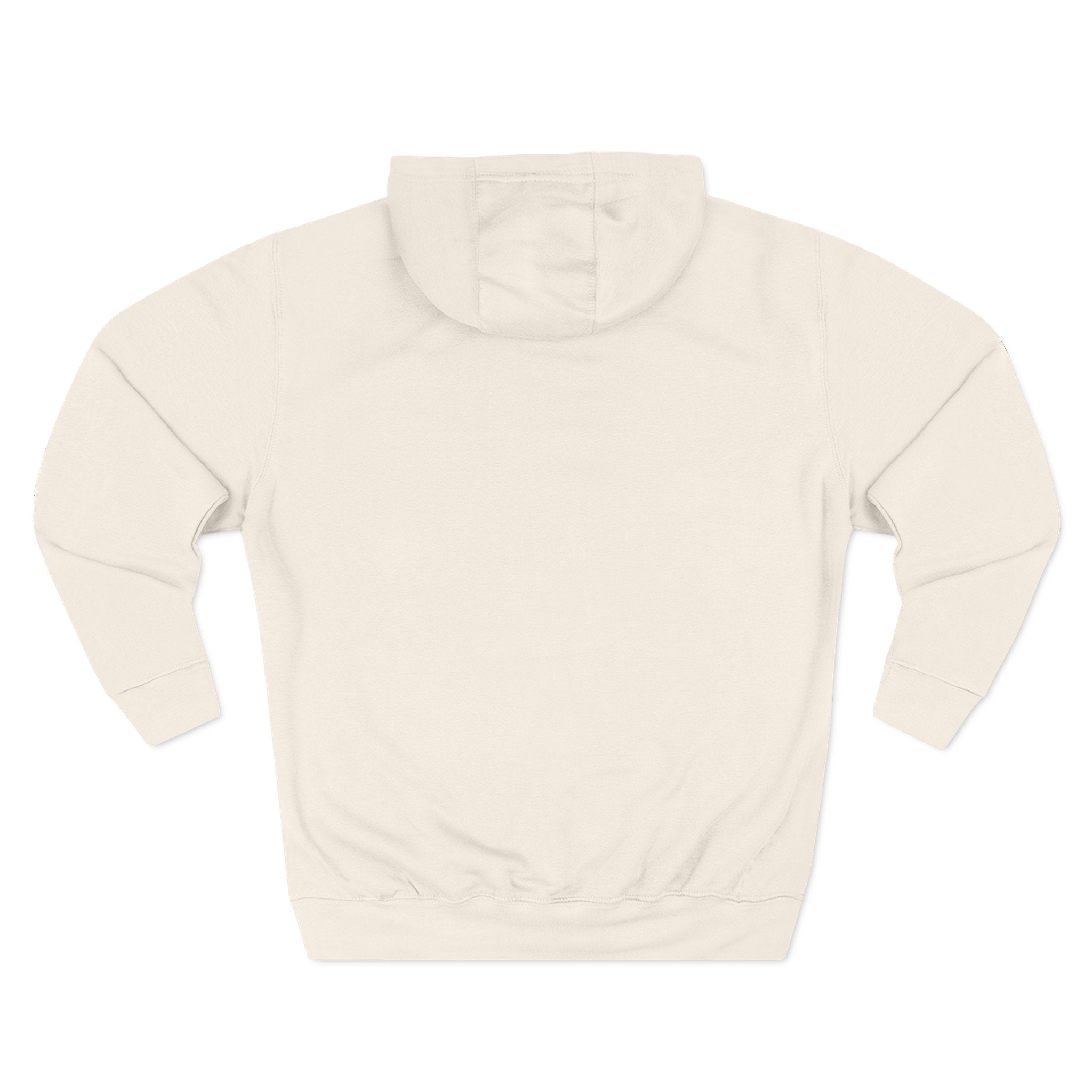 Beige hoodie on a white background