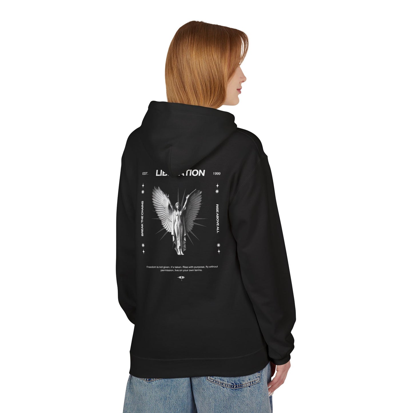 Angel Breaking Free Oversized Hoodie - LIBERATION | ASCENSION