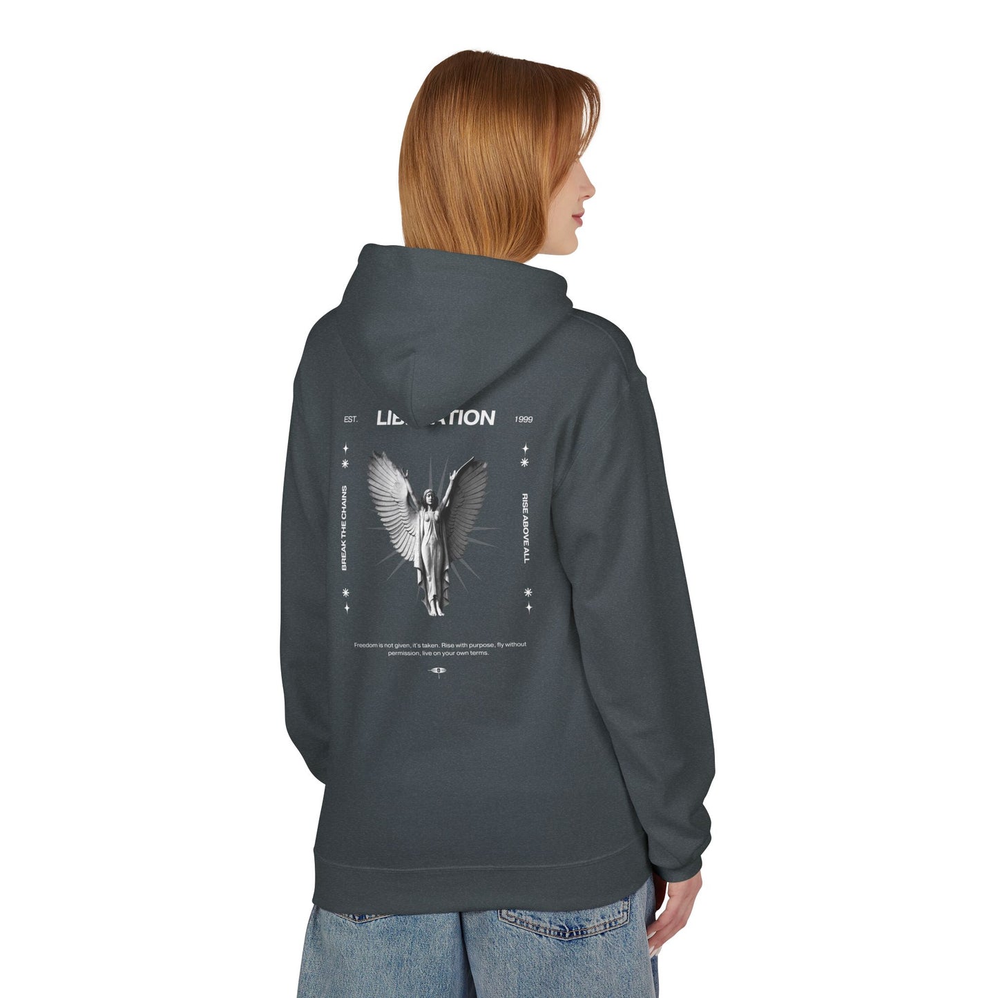 Angel Breaking Free Oversized Hoodie - LIBERATION | ASCENSION