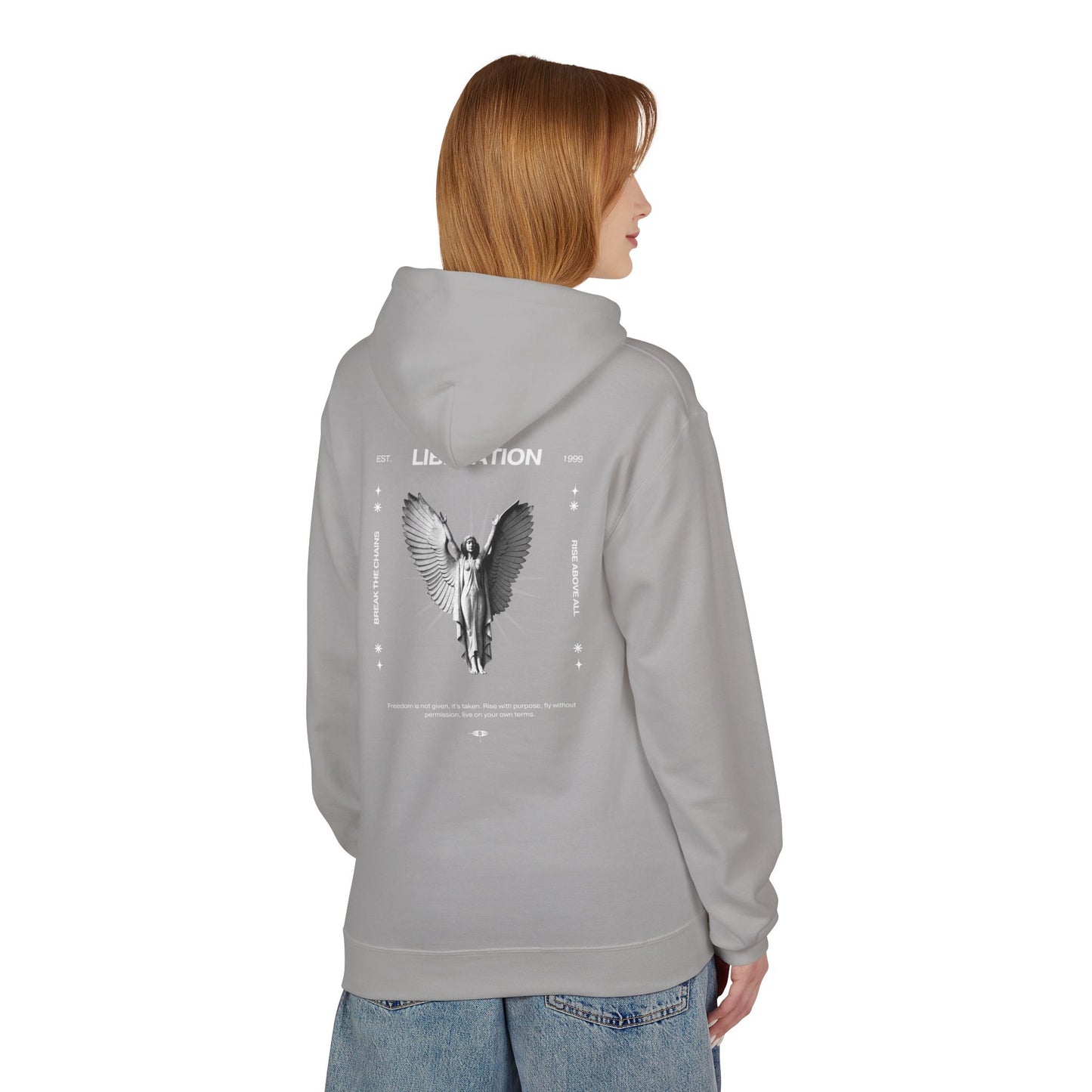 Angel Breaking Free Oversized Hoodie - LIBERATION | ASCENSION